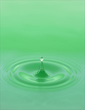 Green droplet.