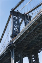 USA, New York state, New York City, Manhattan Bridge.