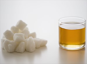 Agave syrup and white sugar. 
Photo : Jamie Grill