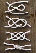 Tying reef knot step by step. 
Photo: Jamie Grill