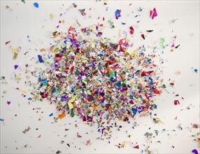 Close up of colorful confetti. 
Photo: Jamie Grill