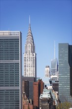 USA, New York, New York City, Manhattan, Skyline with Chrysler Building. 
Photo : fotog