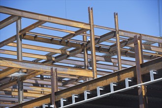 Construction frame. 
Photo : fotog