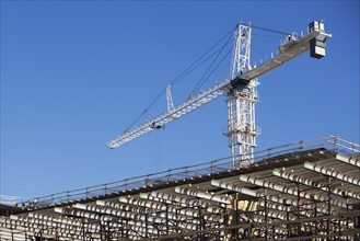 Crane on construction site. 
Photo: fotog