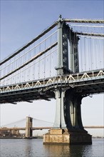 USA, New York, New York City, Manhattan, Brooklyn Bridge. 
Photo: fotog