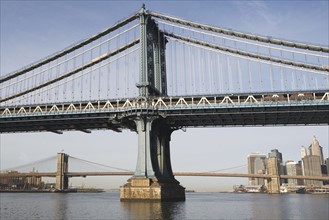 USA, New York, New York City, Manhattan, Brooklyn Bridge. 
Photo: fotog