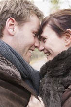 Young couple in close embrace. 
Photo : Jan Scherders