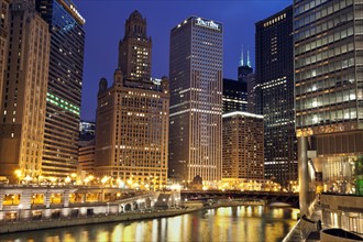 USA, Illinois, Chicago, City view. 
Photo: Henryk Sadura
