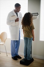 Girl (8-9) at doctor's office. 
Photo: Rob Lewine