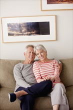 Portrait of smiling senior couple. 
Photo : Rob Lewine