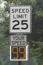 Speed limit of 25 miles per hour. 
Photo : Calysta Images