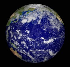 Digitally generated image of planet earth. 
Photo : Calysta Images