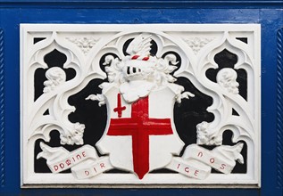 UK, London, Tower Bridge crest.