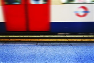 UK, London, Subway train.