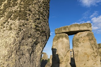 UK, England, Wiltshire, Stonehenge monument.