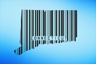 Bar code with 'Connecticut' spelled underneath.