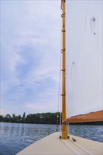 Close-up of yacht sail. Photo: Daniel Grill