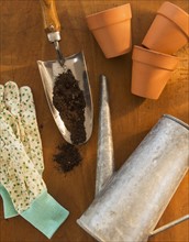 Collection of gardening utensils. Photo: Daniel Grill