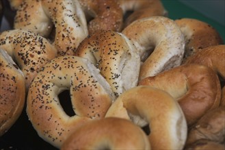Close-up of bagels. Photo: fotog