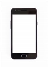 Smartphone on white background.