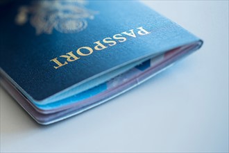 Passport on white background.