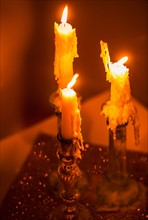 Melting candles.