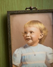 Vintage photo of girl.