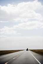 Car on open rural highway