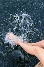 Parry Sound, Woman's legs splashing in water
