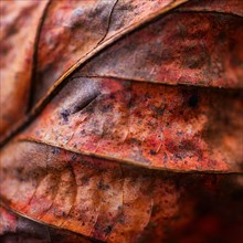 Detail of autumn leaf.