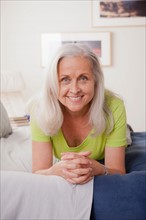 Portrait of cheerful senior woman. Photo: Rob Lewine