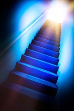 Staircase with glow.