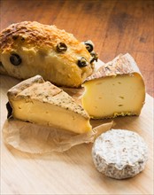French cheese and olive bread.