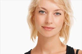 Studio portrait of attractive woman