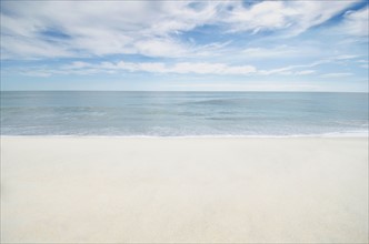 Empty sand beach