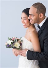 Portrait of bride and groom.
