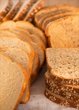 Studio Shot of slices of bread