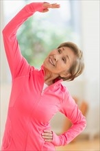 Senior woman exercising.