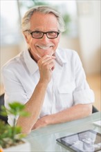 Portrait of smiling senior man.