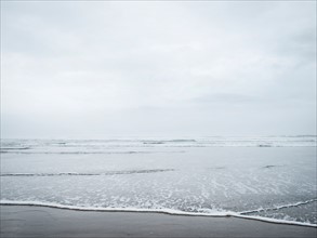 Sandy beach at morning