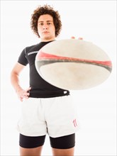 Portrait of rugby player