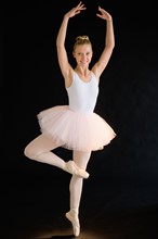 Teenage (16-17) ballerina on stage