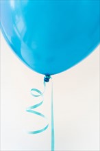 Studio shot of blue balloon.