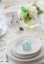 Close up of place setting.