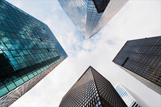 Low angle view of skyscrapers