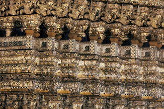 Detail of facade of Wat Arun Temple
