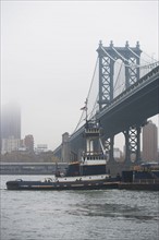 Brooklyn Bridge. USA, New York State, New York City.
Photo : fotog
