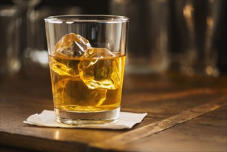 Scotch with ice.