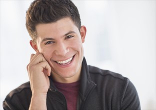 Portrait of smiling young man.
