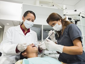 Dentist operation on patient(10-11).